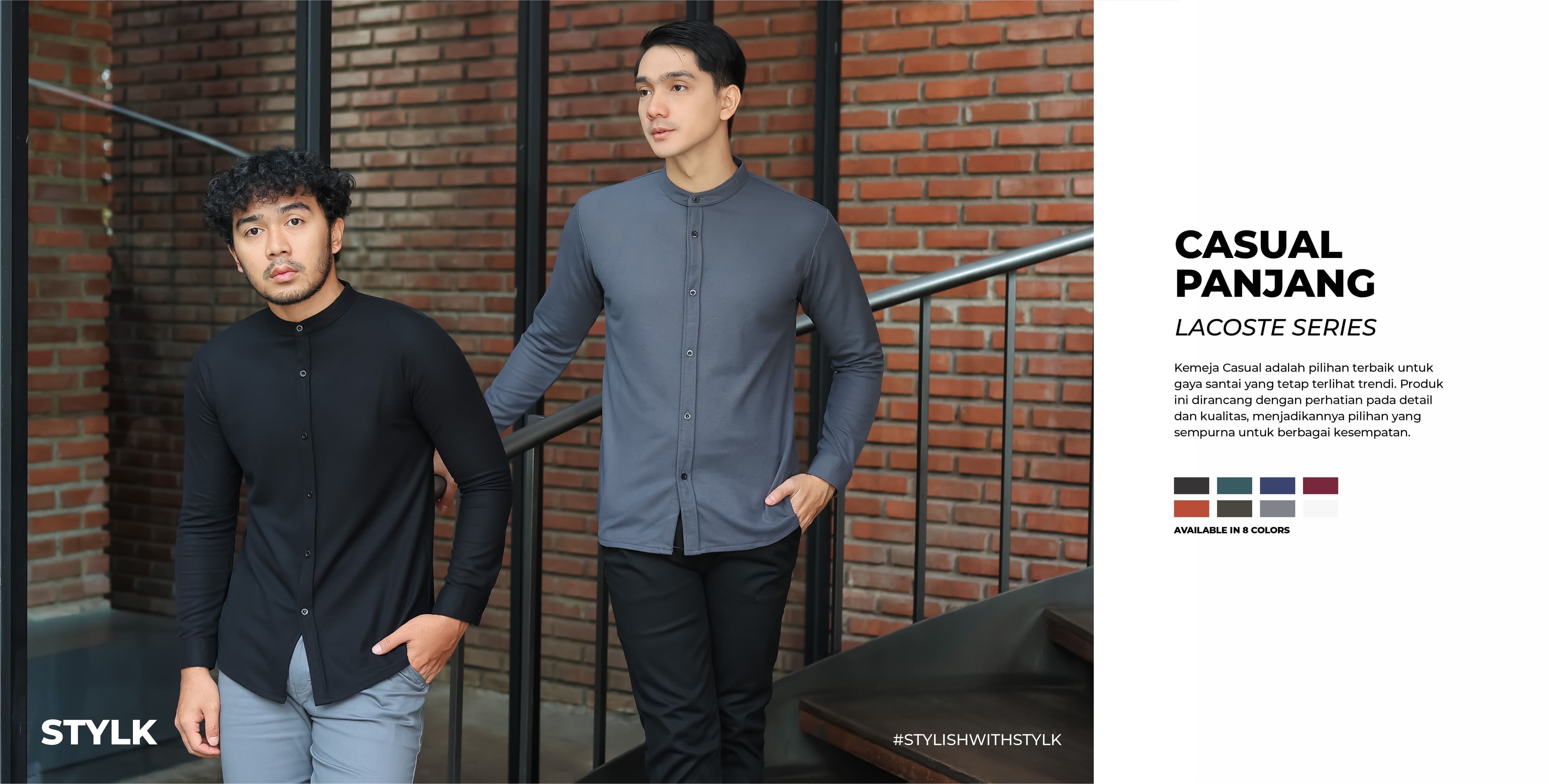 Kemeja Casual Lengan Panjang