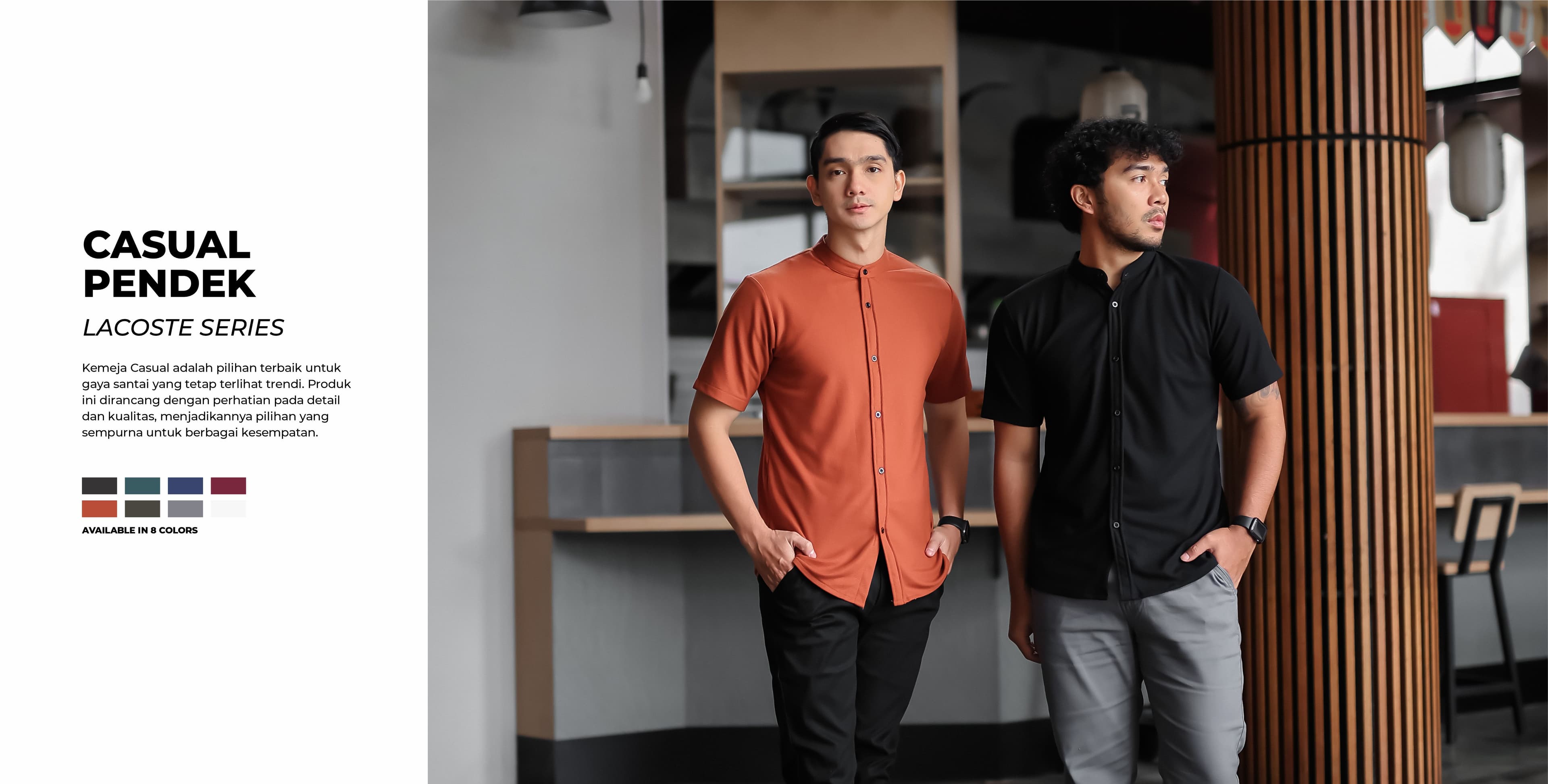 Kemeja Casual Lengan Pendek