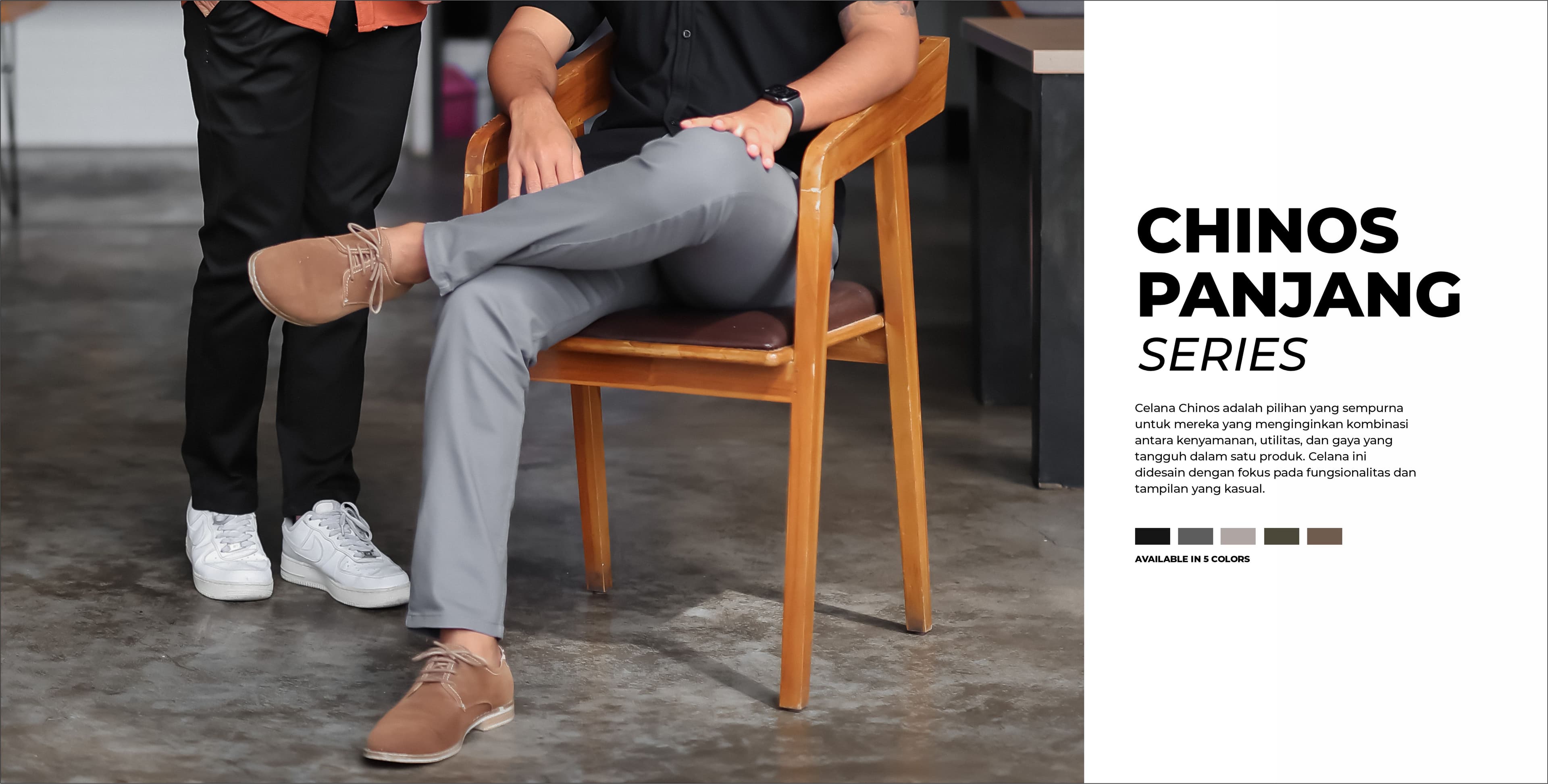 Chinos Panjang Modern Fit